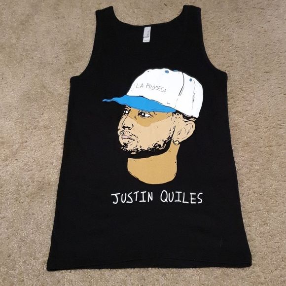 Justin Quiles Front Face Tank Top sz L - Picture 1 of 4